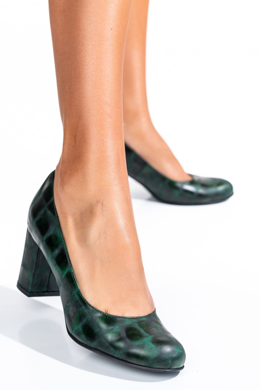 PANTOFI VERDE CRO PIELE NATURALA 3S77483