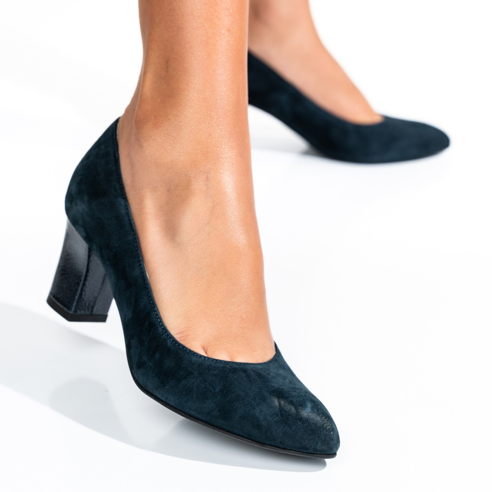 PANTOFI DAMA GUBAN PIELE NATURALA INTOARSA BLEUMARIN 3S77292