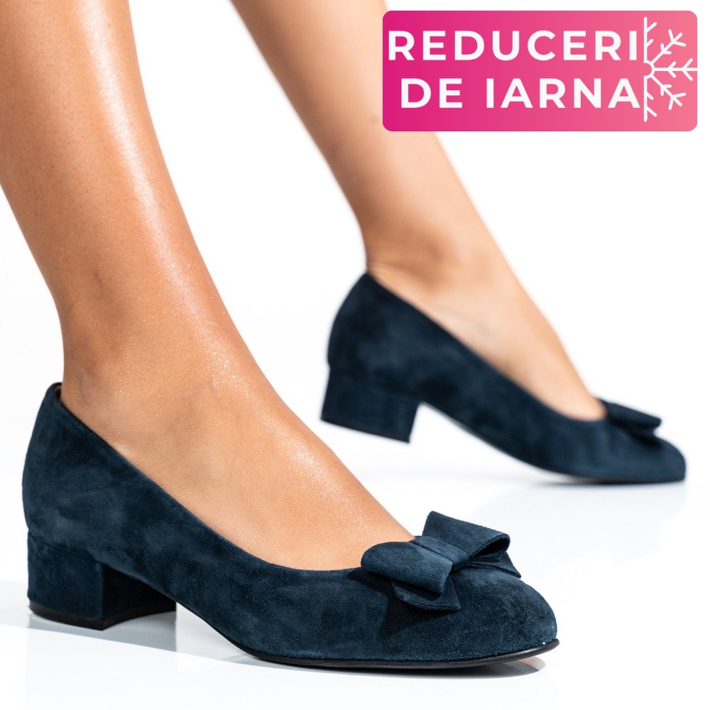 PANTOFI DAMA GUBAN PIELE NATURALA INTOARSA BLEUMARIN 3S77484