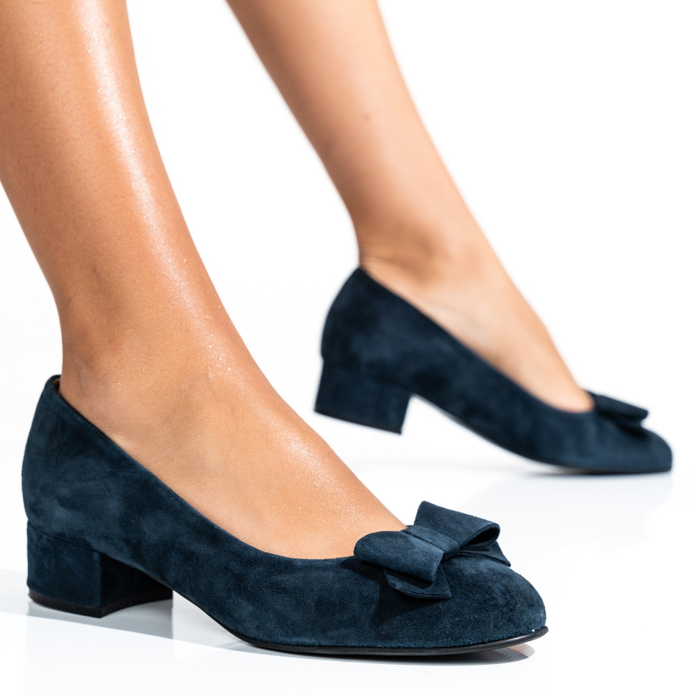 PANTOFI DAMA GUBAN PIELE NATURALA INTOARSA BLEUMARIN 3S77484