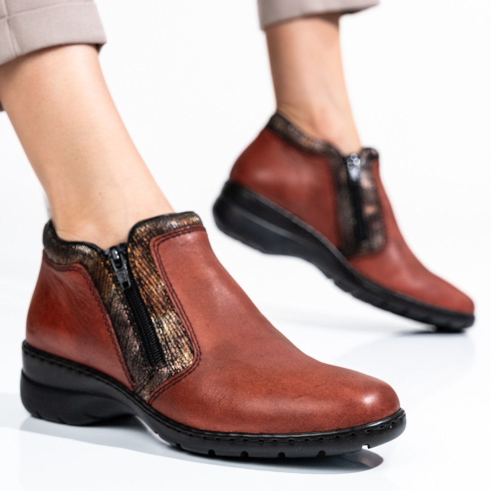 RIEKER, GHETE DAMA PIELE NATURALALA MARO 4382-38