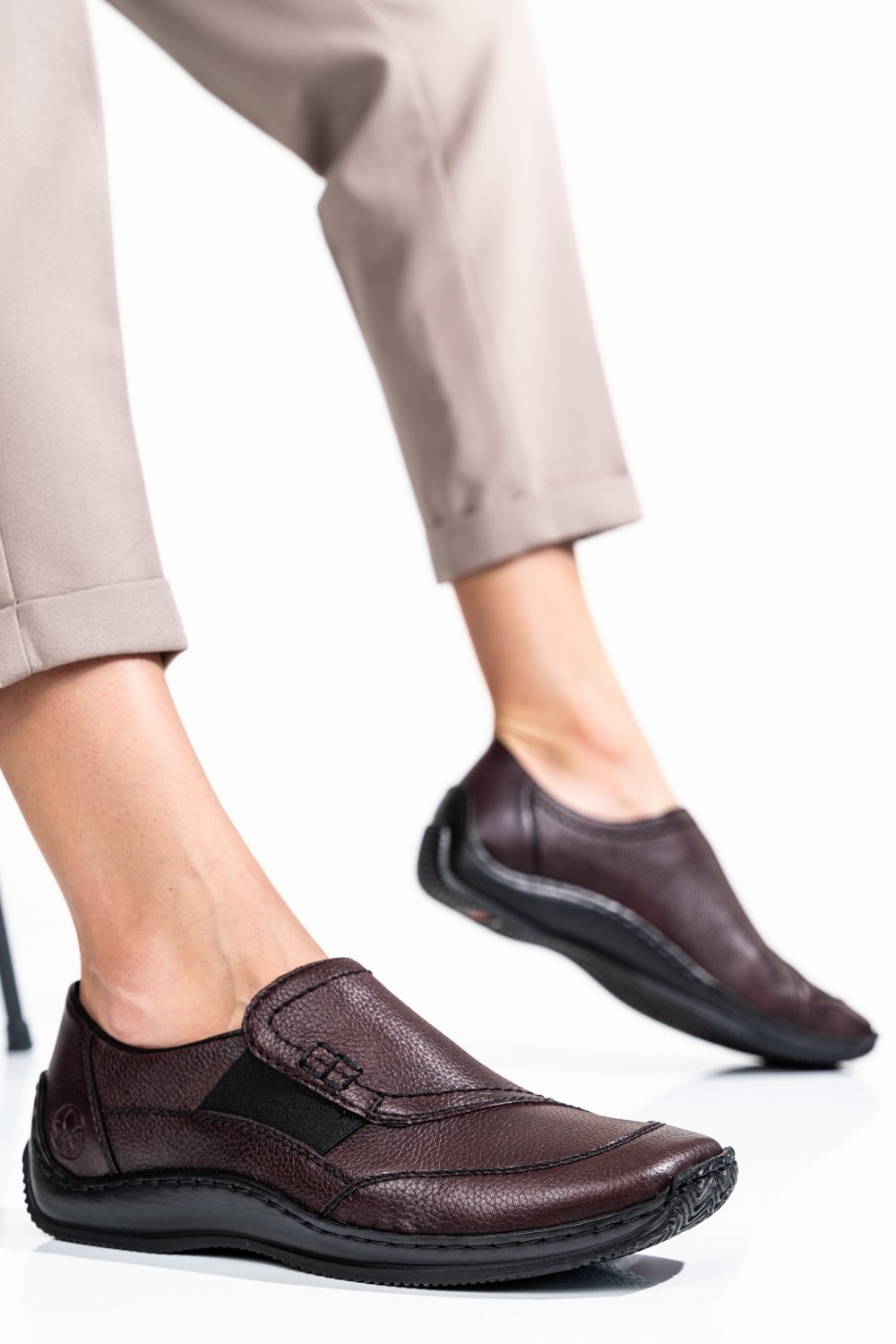 RIEKER, PANTOFI VISINII PIELE NATURALA L1791-35