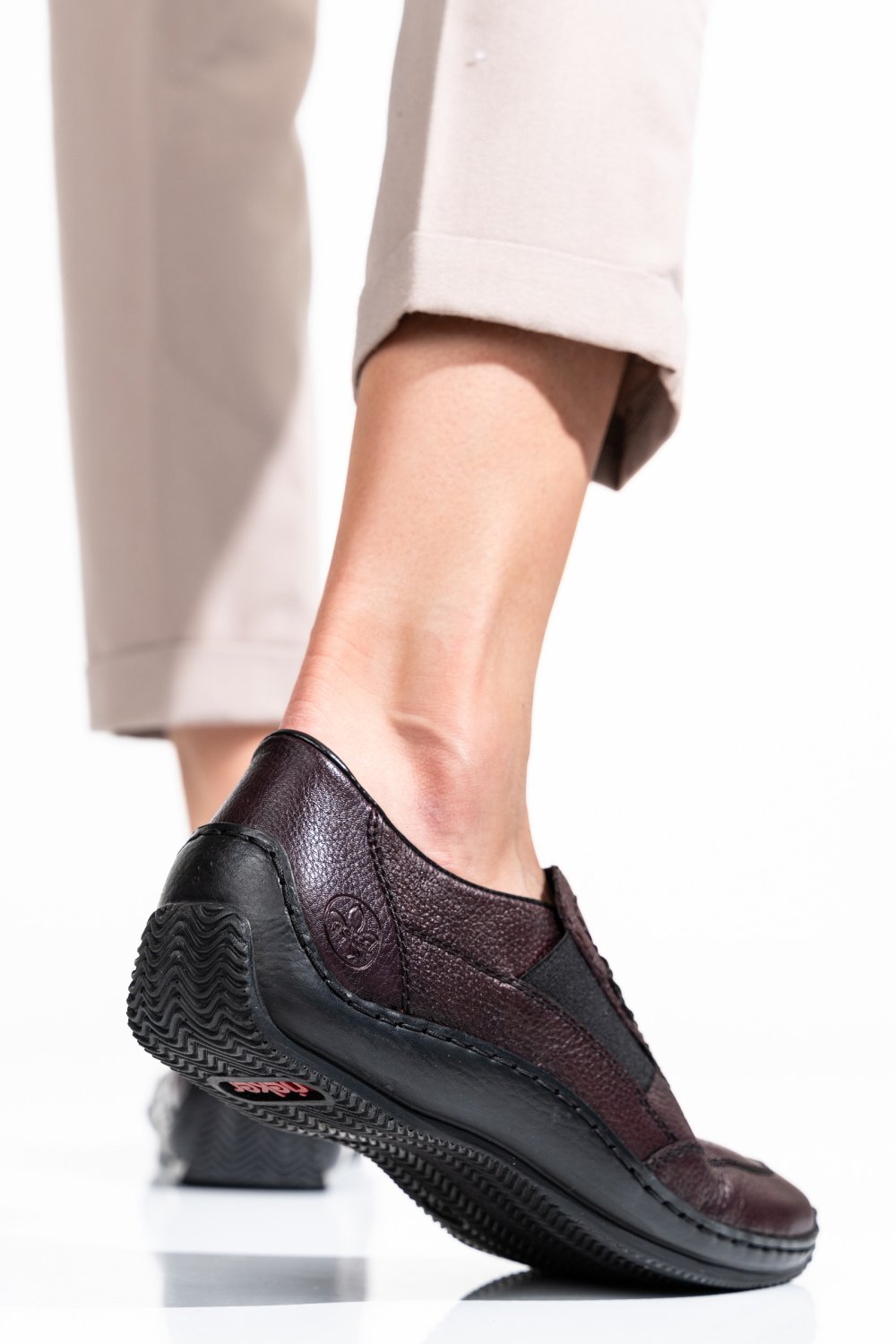 RIEKER, PANTOFI VISINII PIELE NATURALA L1791-35