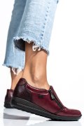 RIEKER, PANTOFI BORDO PIELE NATURALA 4426535
