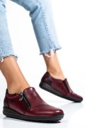 RIEKER, PANTOFI BORDO PIELE NATURALA 4426535