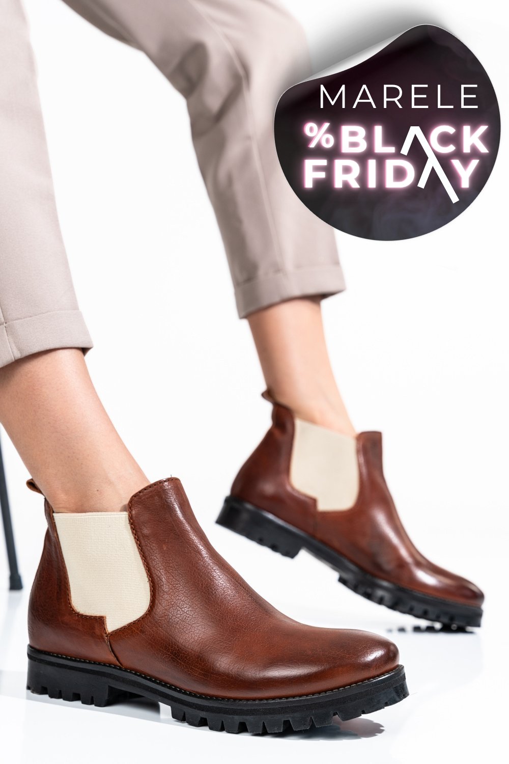 GHETE FEMEI PIELE NATURALA MARO 46-673-130