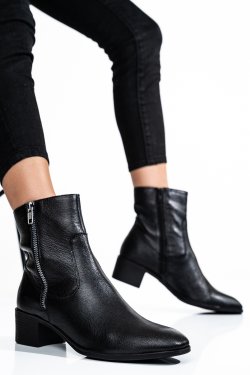 GHETE NEGRE PIELE NATURALA 7S77843