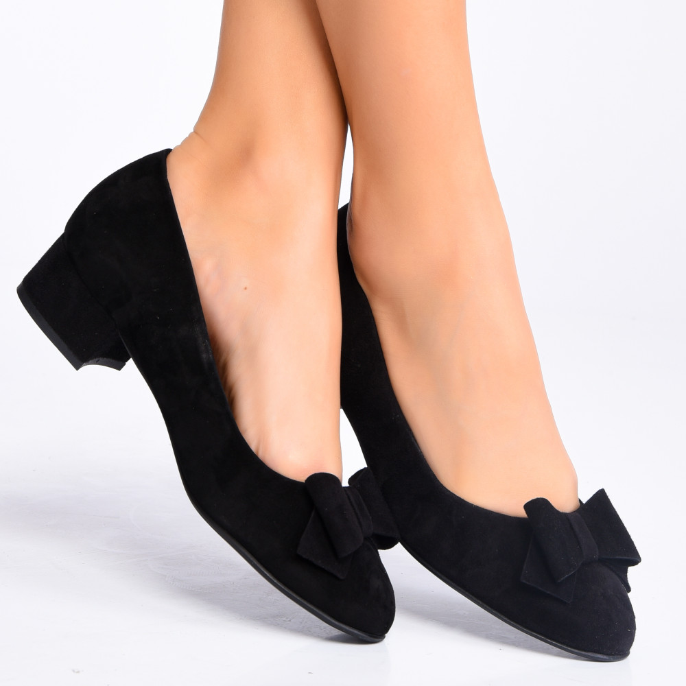 PANTOFI NEGRI PIELE NATURALA INTOARSA 3S77484