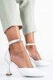 Pantofi albi piele naturala 1s77800
