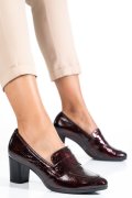 PANTOFI BORDO PIELE NATURALA LACUITA 8SP904