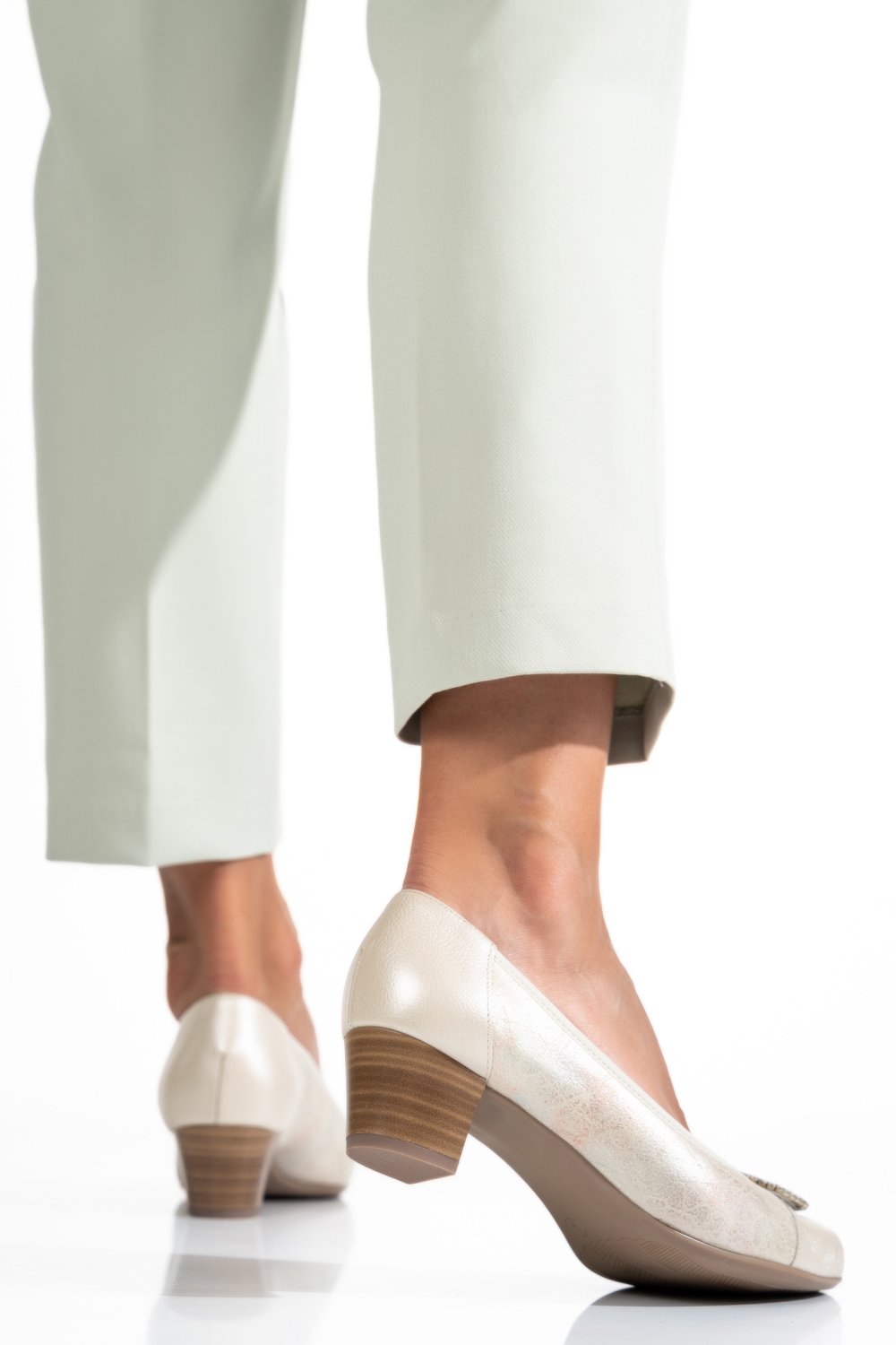 PANTOFI BEJ PIELE NATURALA 8SPA38