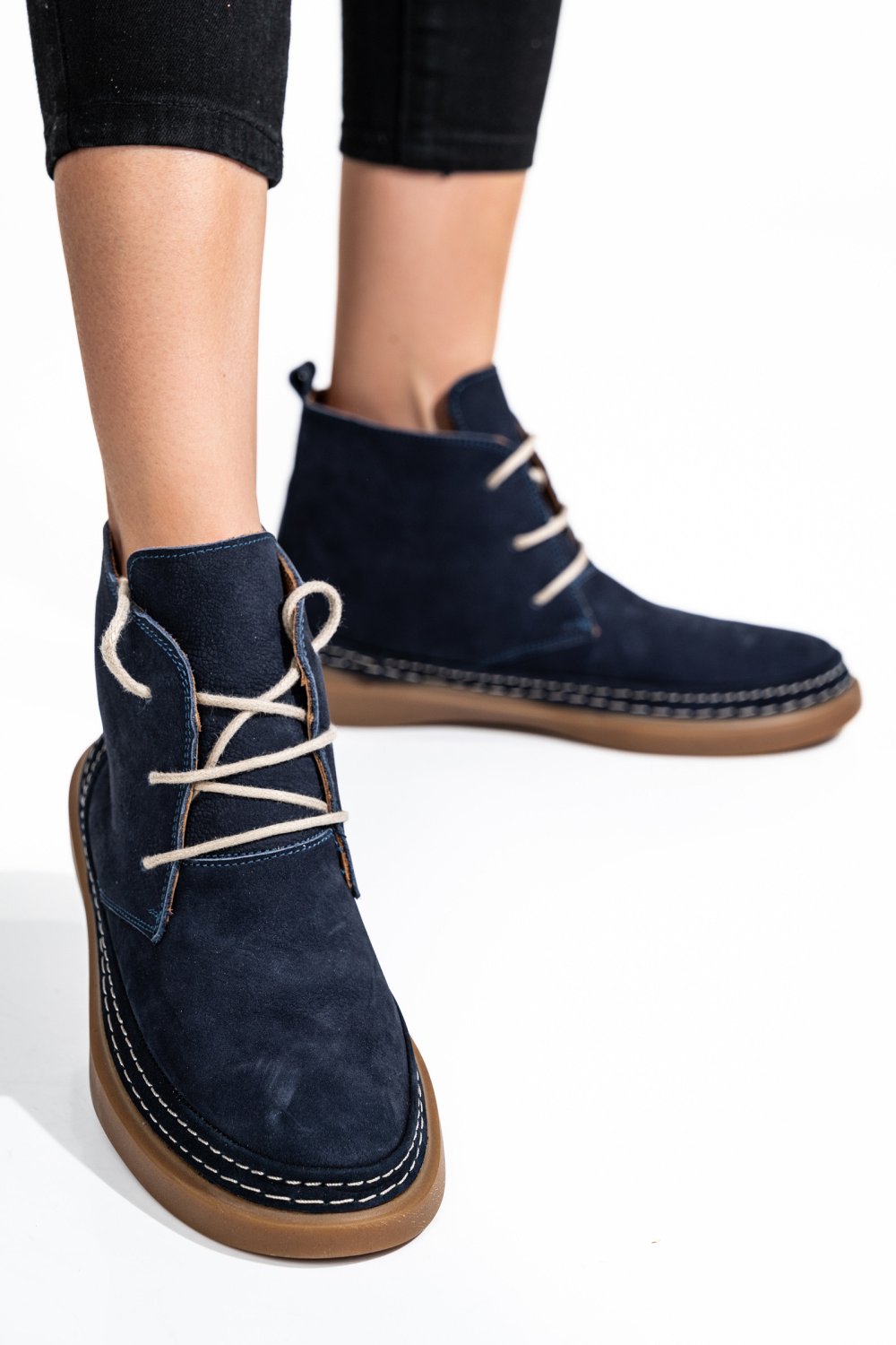 GHETE BLEUMARIN PIELE NATURALA INTOARSA 1SP109