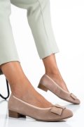 PANTOFI ROZ PIELE NATURALA INTOARSA 8A46