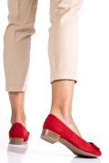 PANTOFI ROSII PIELE NATURALA INTOARSA 8A46