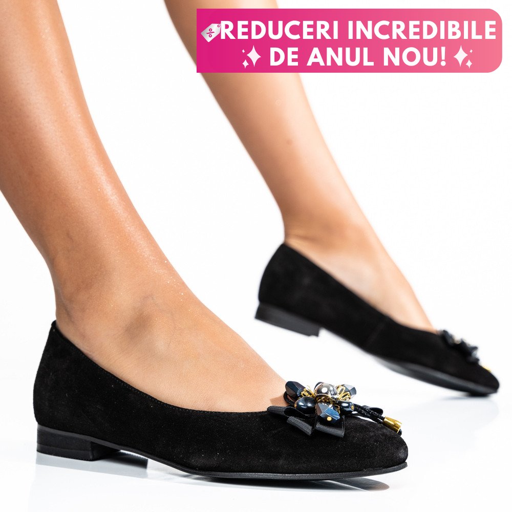 PANTOFI NEGRI PIELE NATURALA INTOARSA 2S7755