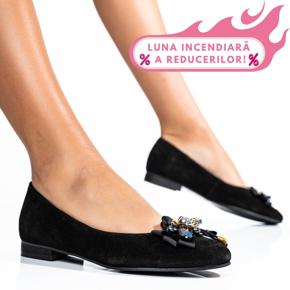 PANTOFI NEGRI PIELE NATURALA INTOARSA 2S7755