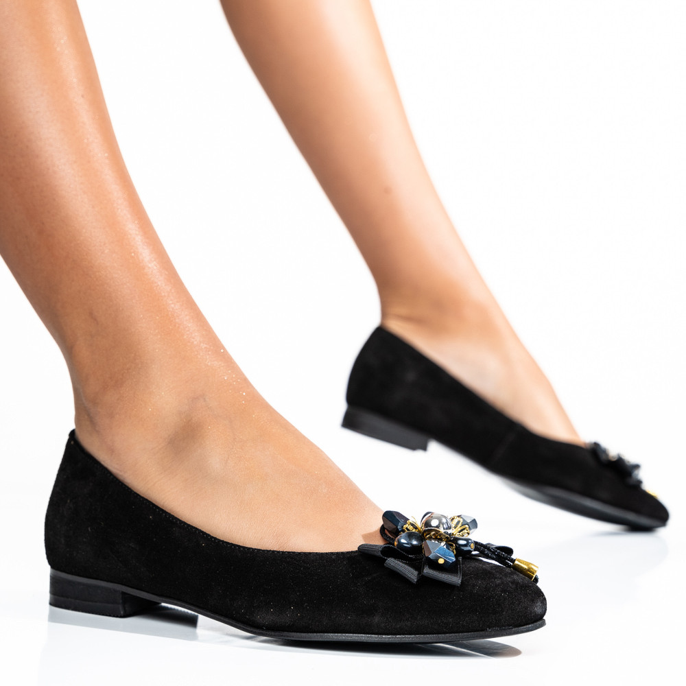 PANTOFI NEGRI PIELE NATURALA INTOARSA 2S7755