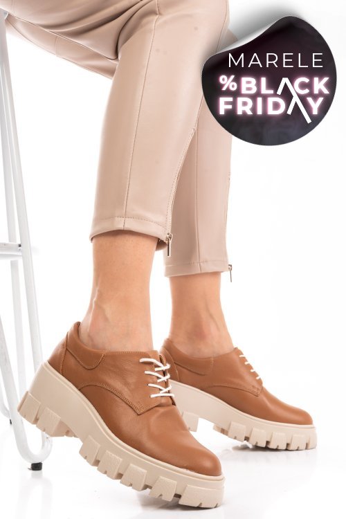 Pantofi casual femei piele naturala maro 2s77080