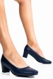Pantofi navy piele naturala mosa