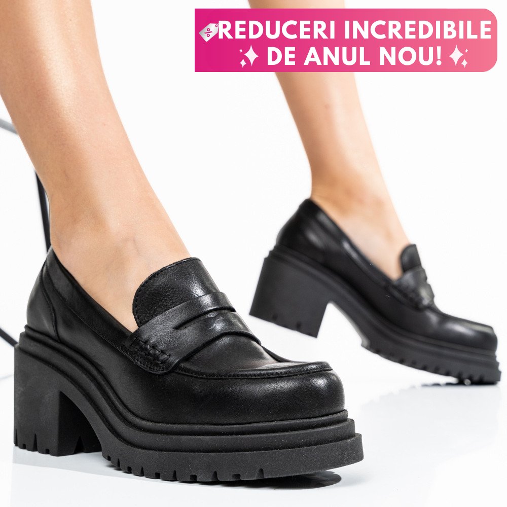 PANTOFI CASUAL FEMEI PIELE NATURALA NEGRI 2S77SI0051901