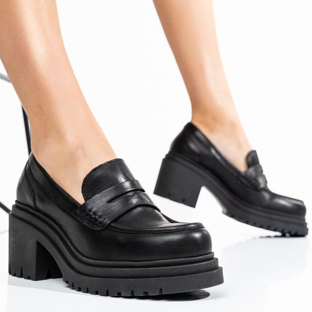 PANTOFI CASUAL FEMEI PIELE NATURALA NEGRI 2S77SI0051901