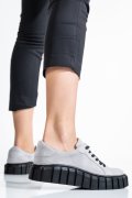 PANTOFI GRI PIELE NATURALA INTOARSA 3S77100