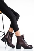 GHETE FEMEI PIELE NATURALA BORDO 1S770800