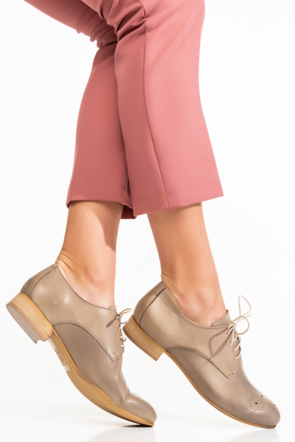 PANTOFI BEJ PIELE NATURALA 9S77307