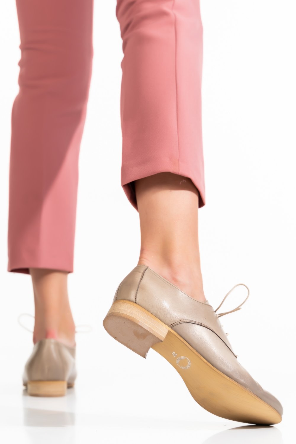 PANTOFI BEJ PIELE NATURALA 9S77307