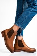 GHETE DAMA PIELE NATURALA CAMEL BS77ELIN