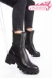 Ghete dama de iarna piele naturala negre 8s77799