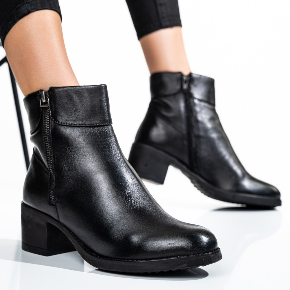 GHETE DAMA PIELE NATURALA NEGRE 8S77608