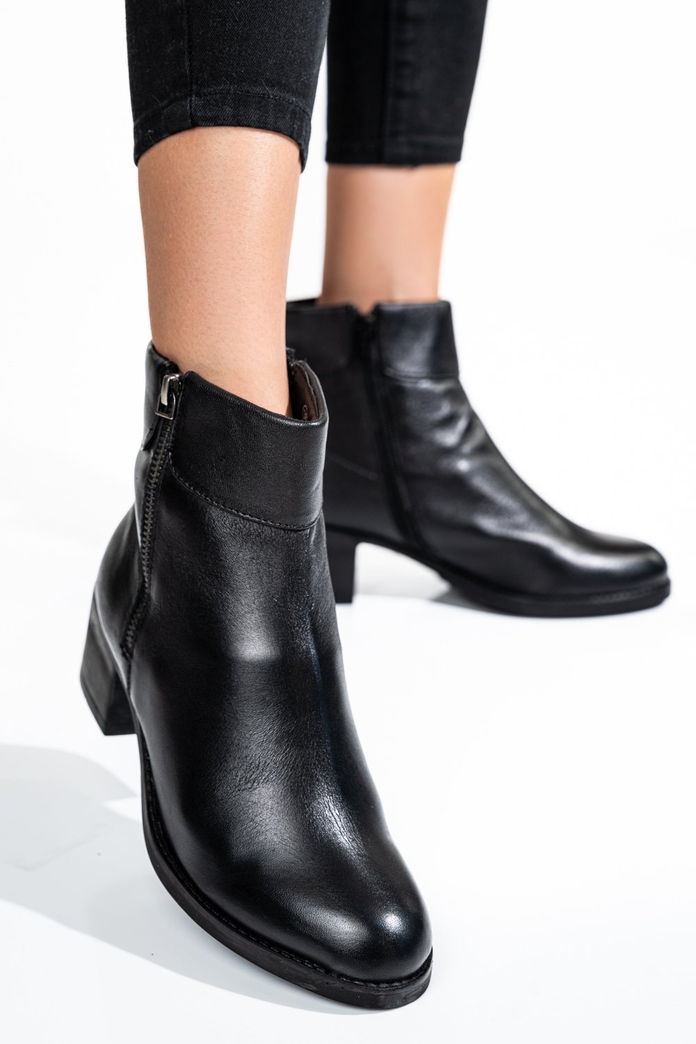 GHETE DAMA PIELE NATURALA NEGRE 8S77608