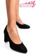 Pantofi negri piele naturala intoarsa 3pc015