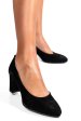 Pantofi negri piele naturala intoarsa 3pc015