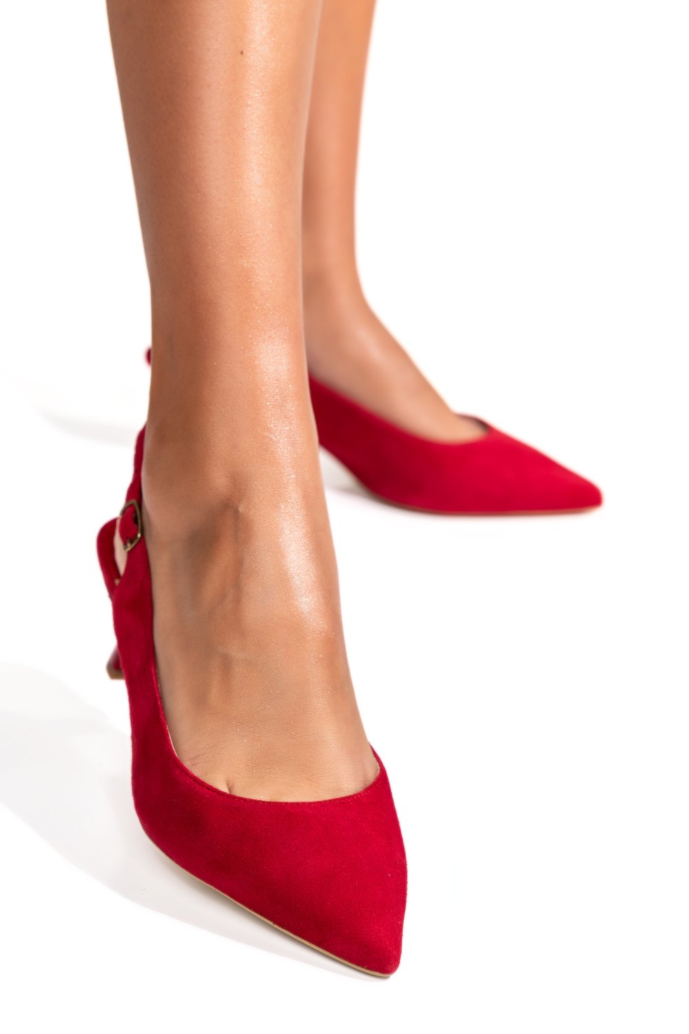 PANTOFI ROSII PIELE NATURALA INTOARSA 1939P-051