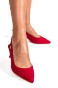 PANTOFI ROSII PIELE NATURALA INTOARSA 1939P-051