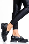 PANTOFI CASUAL DAMA PIELE NATURALA NEGRI UB033104