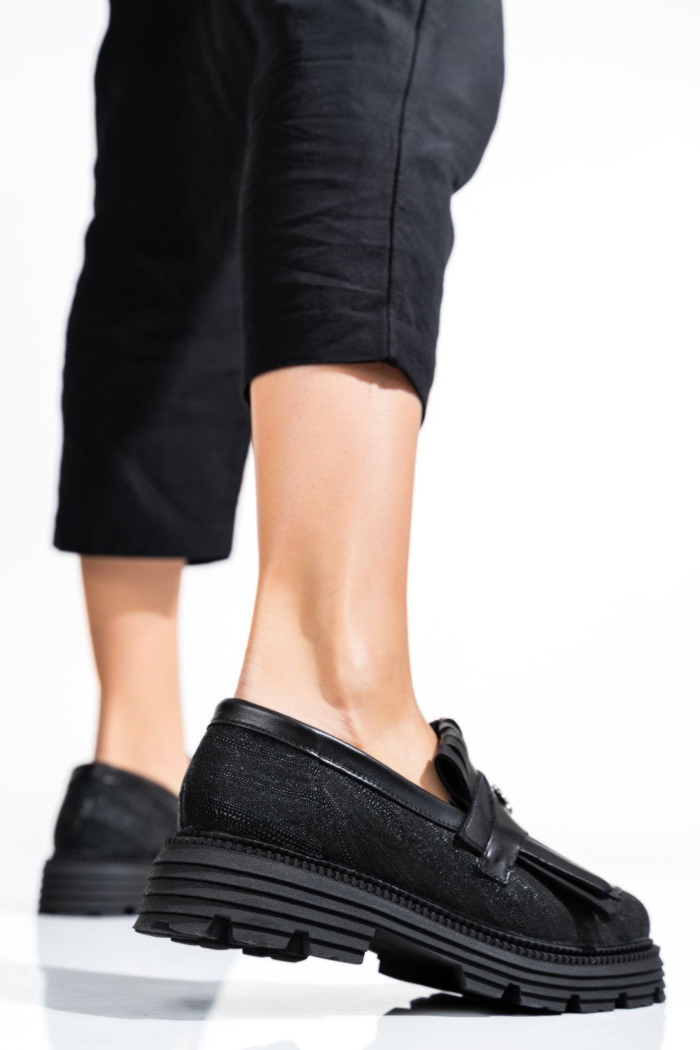 MOCASINI DAMA PIELE NATURALA NEGRI 3S7795