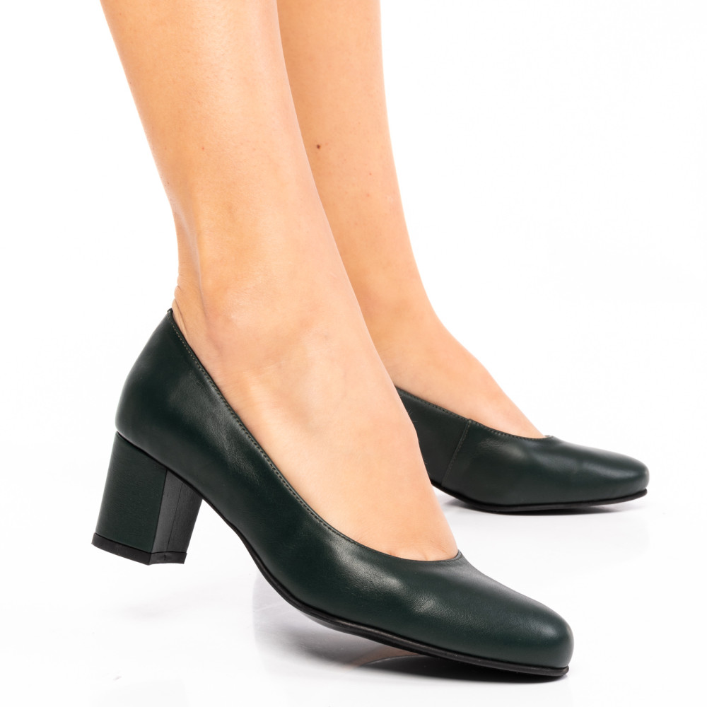 PANTOFI VERZI PIELE NATURALA 1S77500