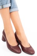 PANTOFI BORDO PIELE NATURALA 1S77515
