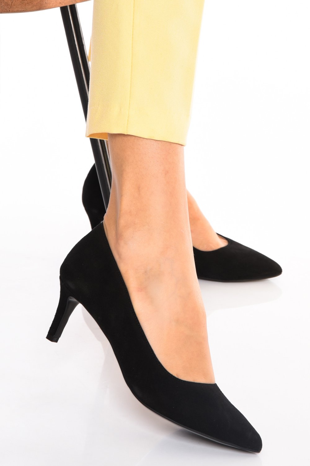 PANTOFI DAMA GUBAN PIELE NATURALA INTOARSA NEGRI 3S77514