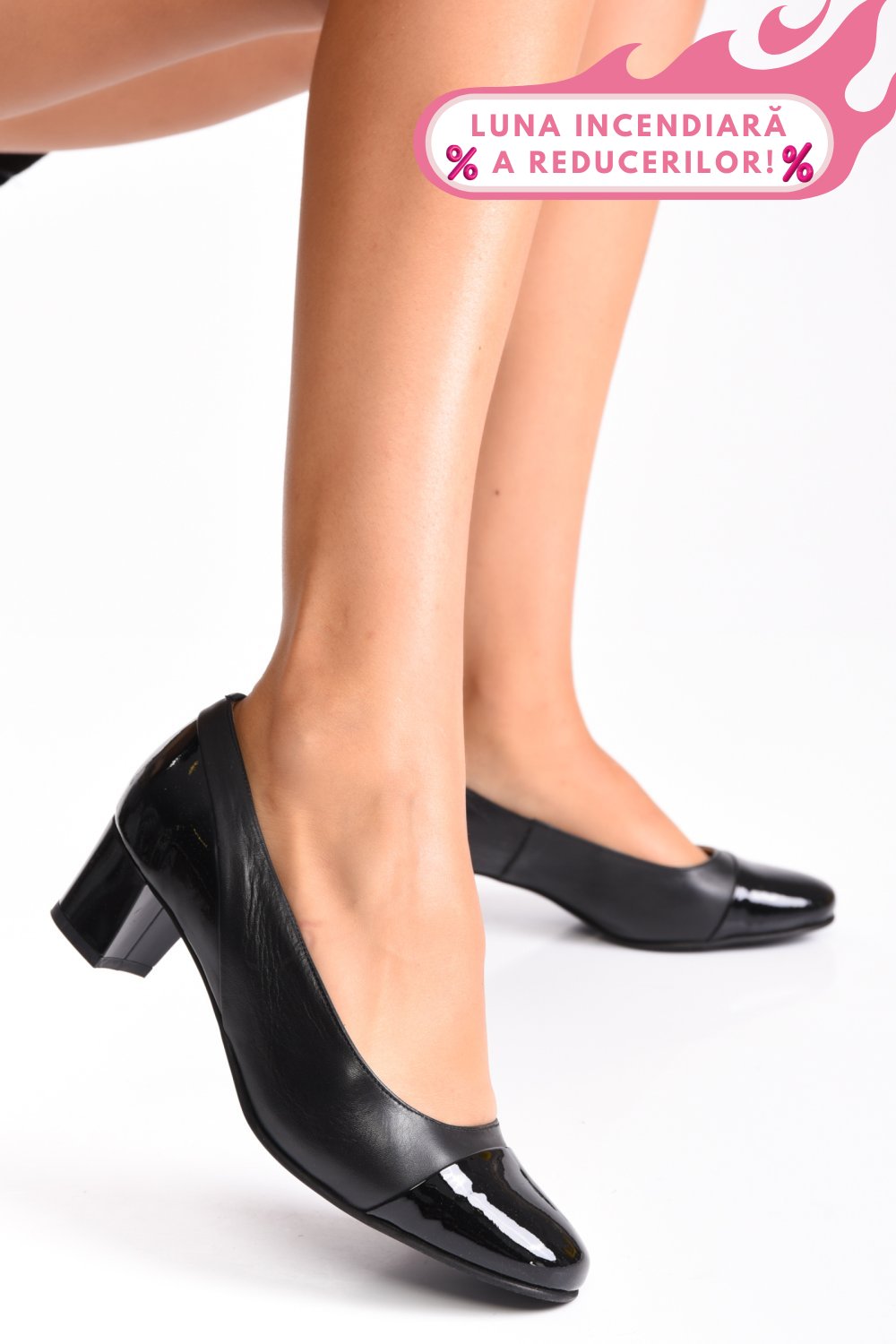 PANTOFI NEGRI PIELE NATURALA LACUITA 1S77404