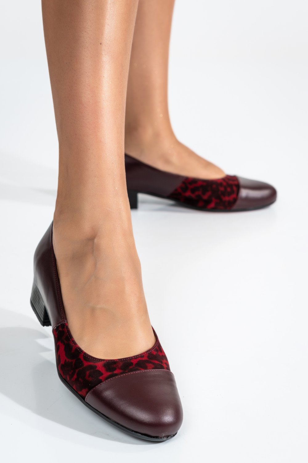 PANTOFI BORDO LEO PIELE NATURALA INTOARSA 1S77200