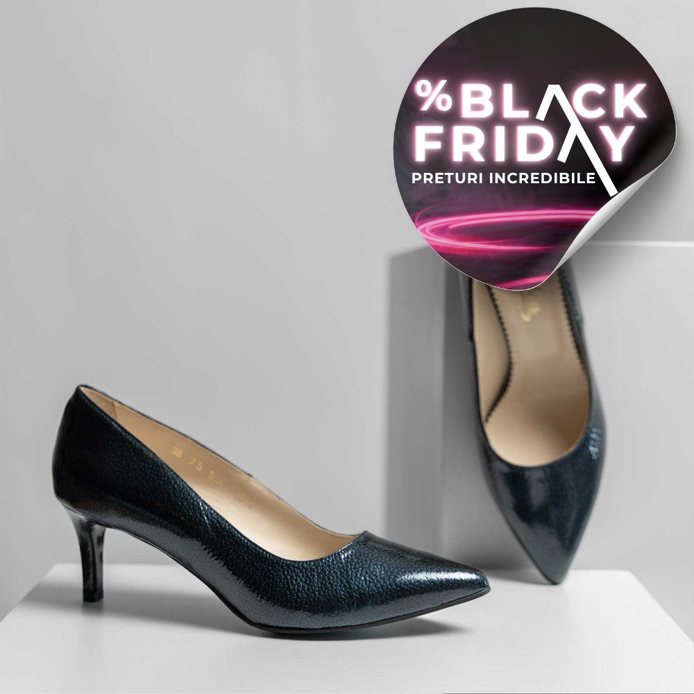 PANTOFI DAMA GUBAN PIELE NATURALA LACUITA BLEUMARIN 3S77514