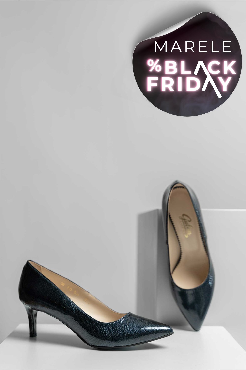 PANTOFI DAMA GUBAN PIELE NATURALA LACUITA BLEUMARIN 3S77514