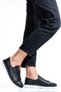 PANTOFI SPORT NEGRI PIELE NATURALA ASPKD001