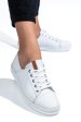 Pantofi sport albi piele naturala aspkd001