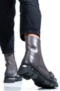 GHETE FEMEI PIELE NATURALA GRI 3S7760