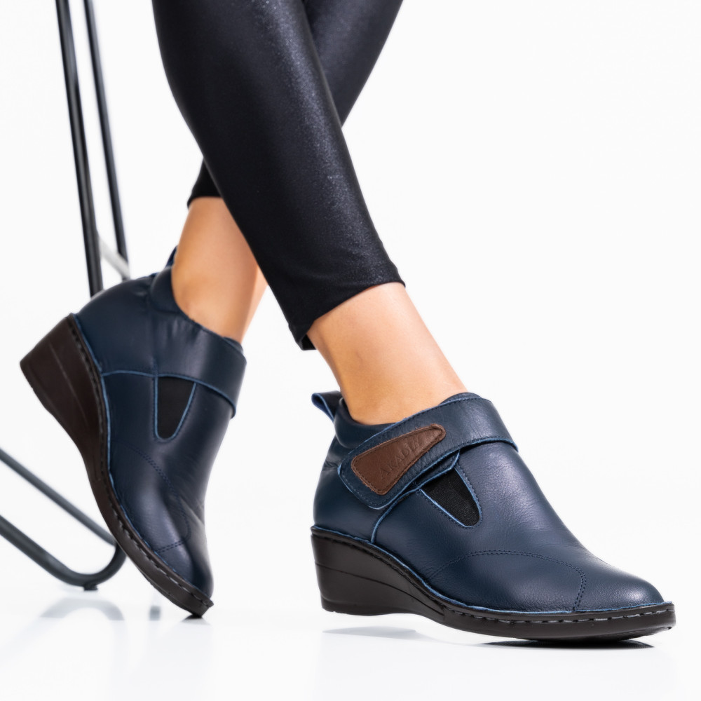 GHETE NAVY PIELE NATURALA APCKA4050